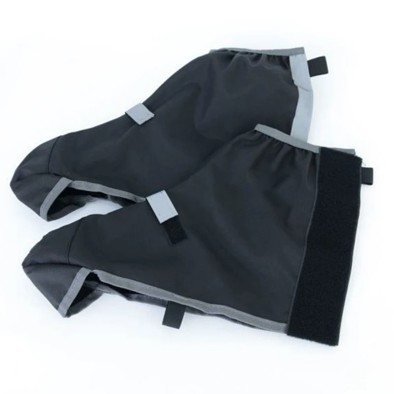 Surchaussures unisexes réutilisables et imperméables pour vélo, moto et randonnée, avec réflecteurs de sable et de pluie._voghion.com