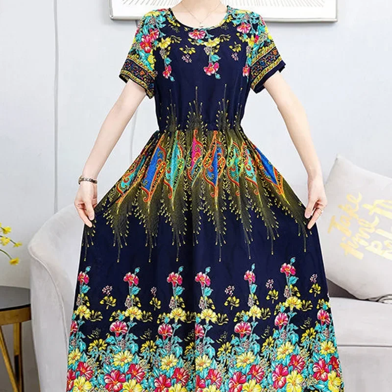 

2024 New Style Pure Dress Summer Beautiful and Beautiful Overall Silk Dress Fashionable and luxurious Dress for Women