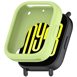 Silicone Protective Case and Soft TPU Screen Protector for Redmi Watch5 Lite (Lime)