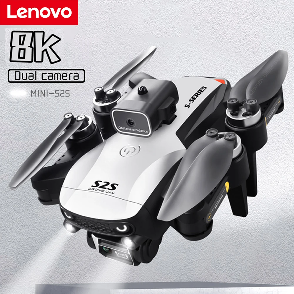

Lenovo S2S Mini Drone Brushless Foldable Quadcopter 4k Profesional 8K HD Camera Obstacle Avoidance Aerial Photography