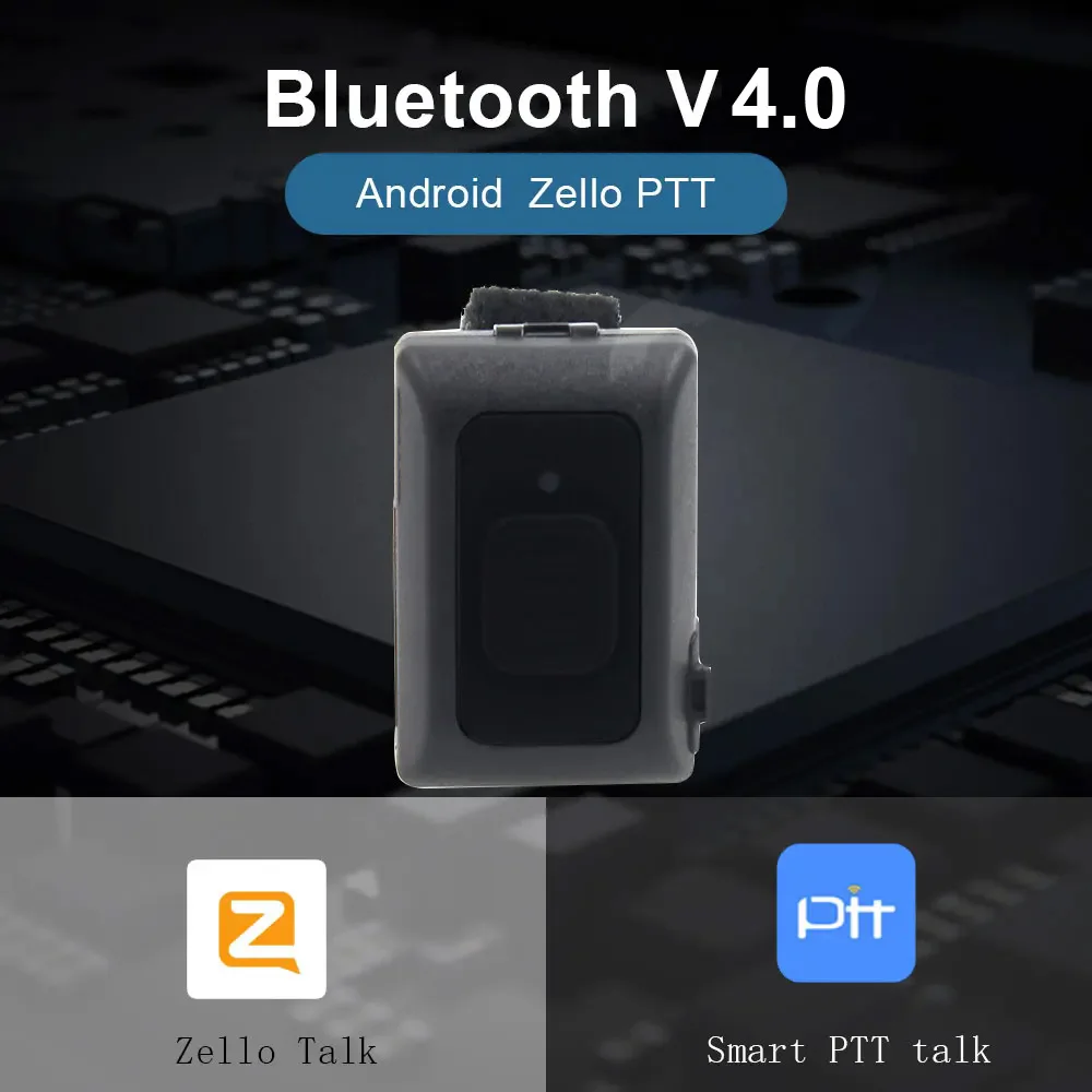 Wireless Hands-free PTT Controller R16 Walkie Talkie Button for Android IOS Mobi