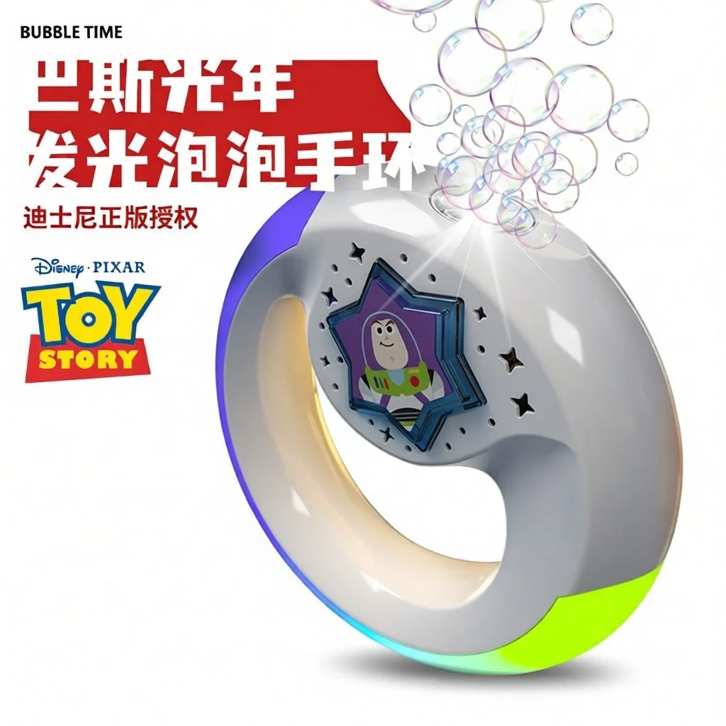 오리지널 디즈니 인어공주 버즈 라이트이어 토이 스토리 버블 장난감(음악과 조..
