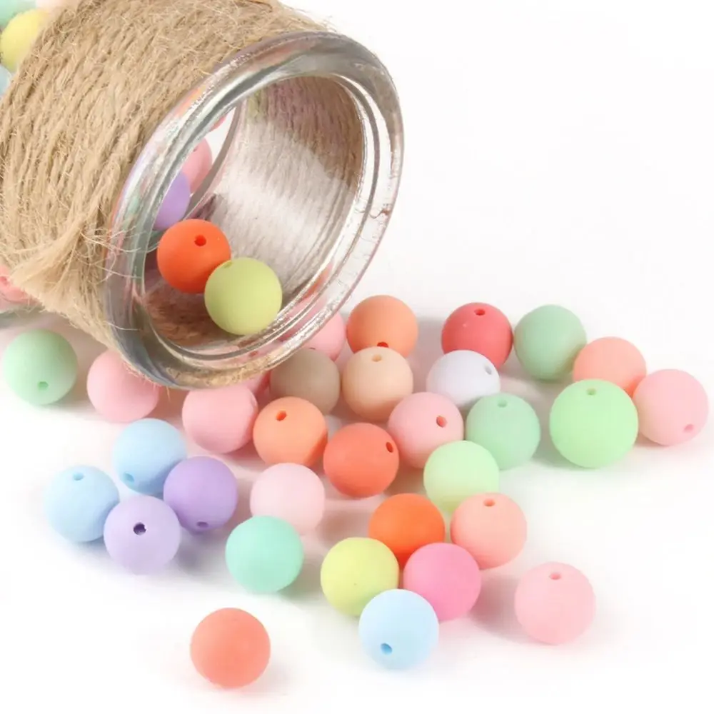 Acrylic Loose Beads 6/8/10/12/14/16mm for Jewelry Making DIY Bracelets Handicrafts