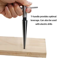 Handheld Bridge Pin Hole Tapered Reamers 5-16mm 3-13mm Core Drill Bit Can Use with Electric Drill for Guitar Woodworker Luthier 1