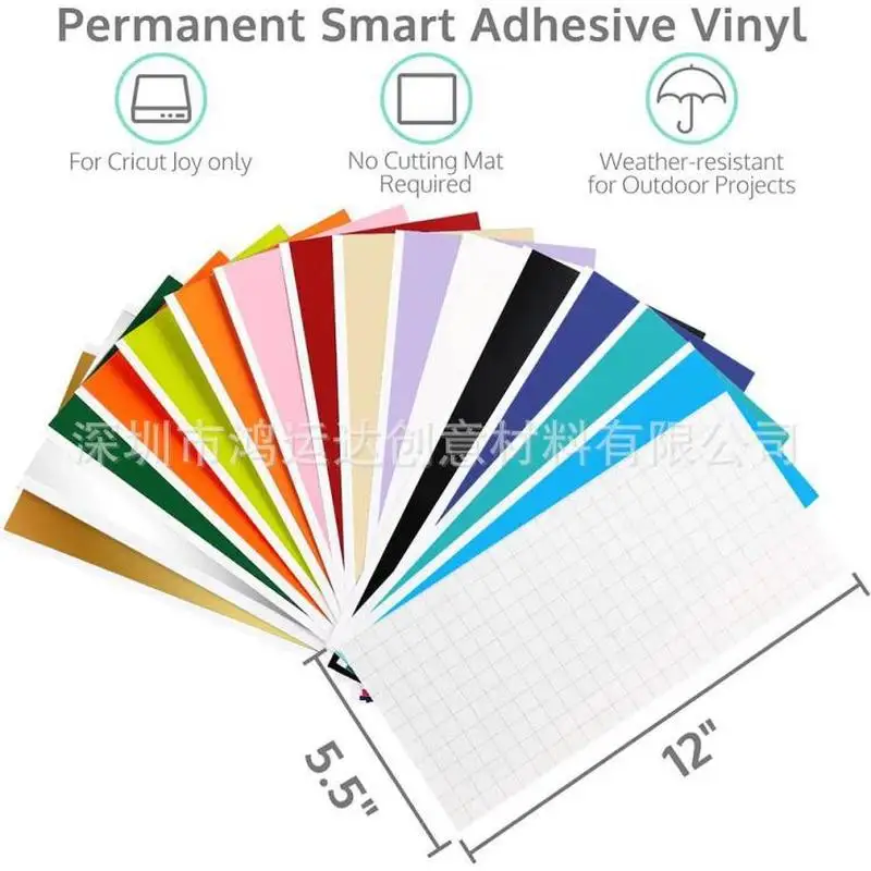 2023 New 12*5.5 Inches 36pcs Original Quality Smart Vinyl Lettering Film  Lettering Sticker Cricut Joy Smart Vinyl Decorative Fil - AliExpress