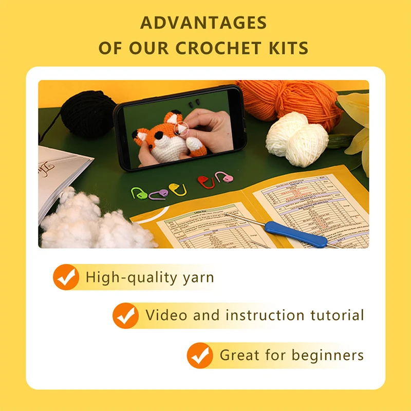 MIUSIE Beginner Crochet Kit 4