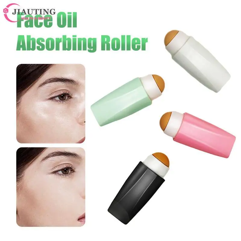 

Face Oil Absorbing Roller Natural Volcanic Stone Facial Pore Cleaning Oil Removing Massage Stick Makeup Face Skin Care Tool