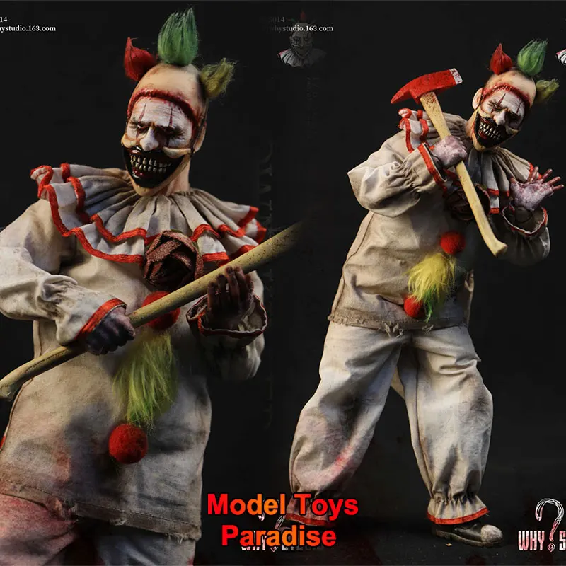 

WHY STUDIO WS014 1/6 Men Soldier Horror Joker With Juggling Props Full Set 12'' Action Figure Collectible Fans Gifts