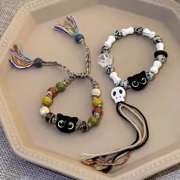 Cartoon Cat Charm Bracelet – Halloween Jewelry 1