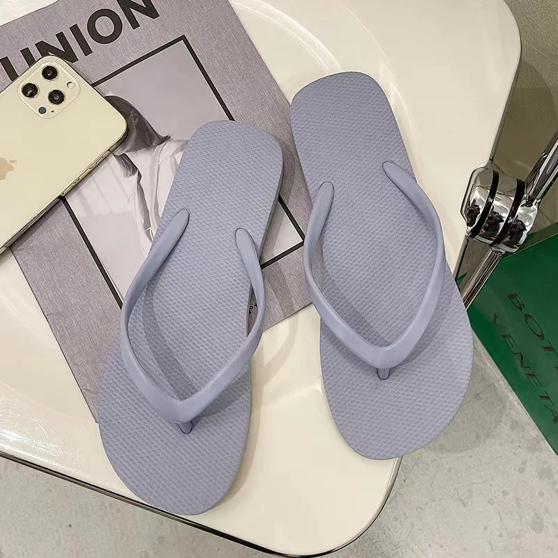 Solid Color Non-slip Leisure Couple Slippers Women Summer Beach Slippers Outdoor Women Flip Flops Breathable Beach sandals women 5