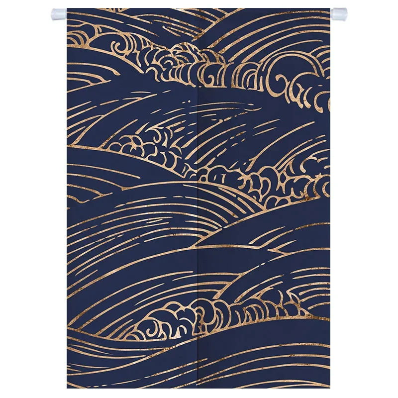 Tenda Noren Giapponese In Cotone E Lino - Divisorio Per Porta 85x140 Cm, Tenda Asiatica Per Cucina E Bistrot, Ecru