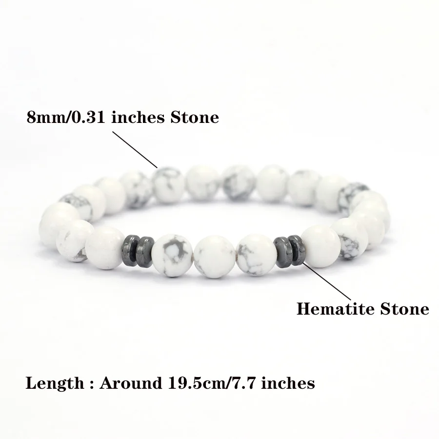 Noter New Handmade Tiger Eyes Lava Hematite Stone Healing Bracelet Men Women 8 Colors Various Size Leisure Versatile Accessories - Image 4