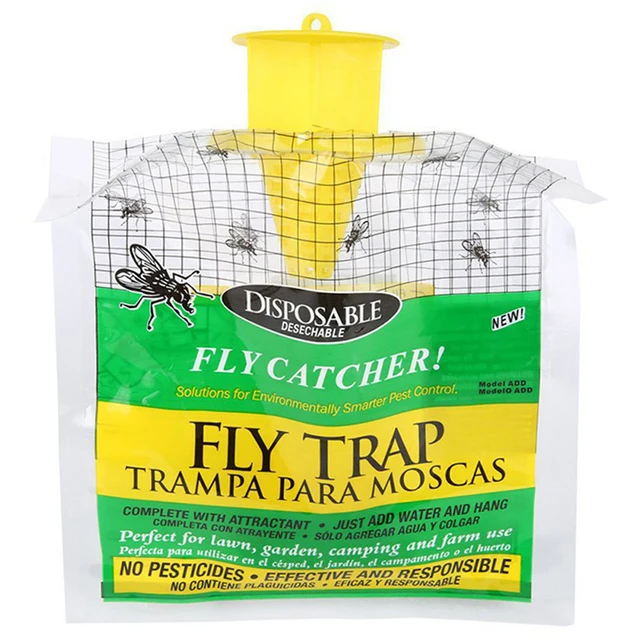 Légykapó Táska Eldobható Légyfogó -Vezérlőcsapdák Kert Kilátó Elkapó Hibás Lepke Rovar Gyilkos - Image 2