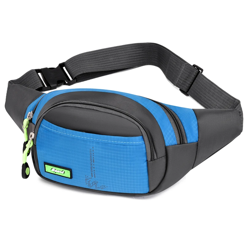 6-color adjustable waist bag - sports zipper style integrated phone bag, essential for outdoor hiking, running, cycling, and dai