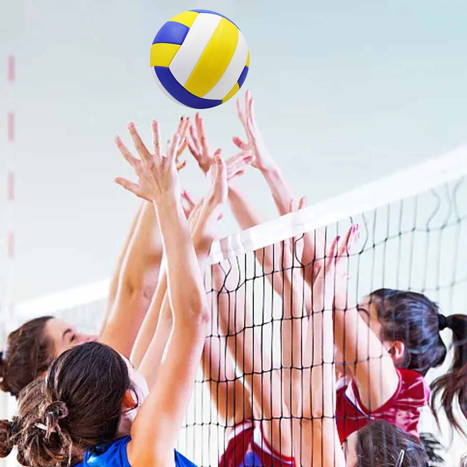 

1pc No.5 Volleyball PVC Professional Competition Volleyball Size 5 For Beach Outdoor Indoor Training Ball Team Sports 20.5cm