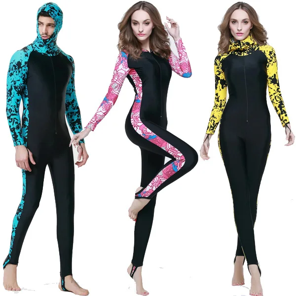 

Front Zipper Diving Suit Full Body Swimsuit Women Men Rashguard Surfing Jumpsuit 4XL Swimwear Surfing Dive Skin Swimming Suit
