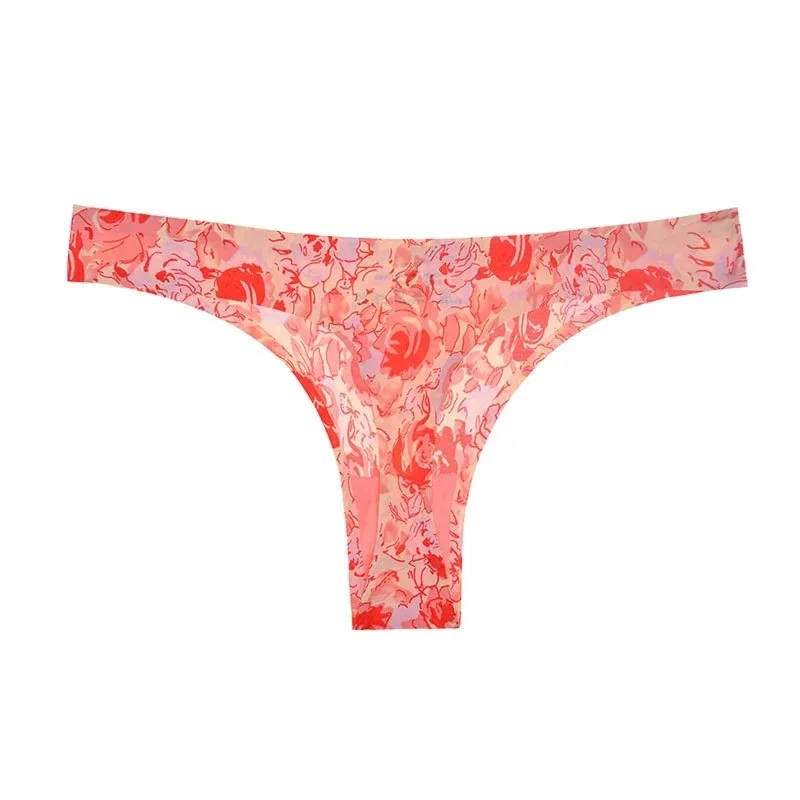 M-XL Ice Silk Underwear Sexy Women G Strings Thongs Women's Lingerie Ladies Panties Underpants G-strings Sex Female Briefs Panty