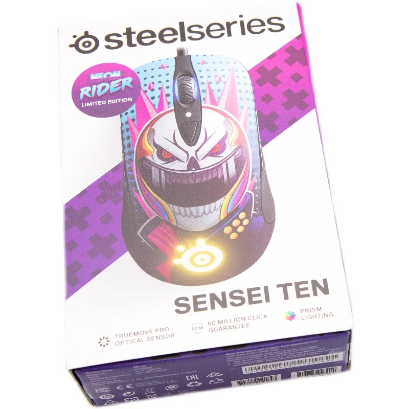Steelseries Sensei Ten Gaming Mouse 18,000 CPI TrueMove Pro Optical Sensor 8 Buttons Mechanical Switches RGB Light Mice