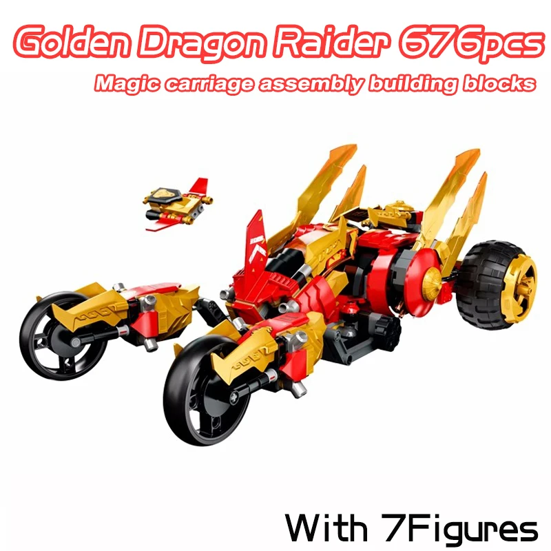 thumbnail image 1 of Bloques de construcción de la serie Ninja Hydro Bounty, temporada 17, submarino Sub Speeder, Golden Ultra Dragon, juguetes de ladrillos para niños, regalos para niños, 1 of 5
