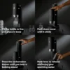 Pro, Sparkling & Carbonation Water Machine, Stainless Steel with Glass Reusable Bottle Volume 800 mL (Matte Black) 4