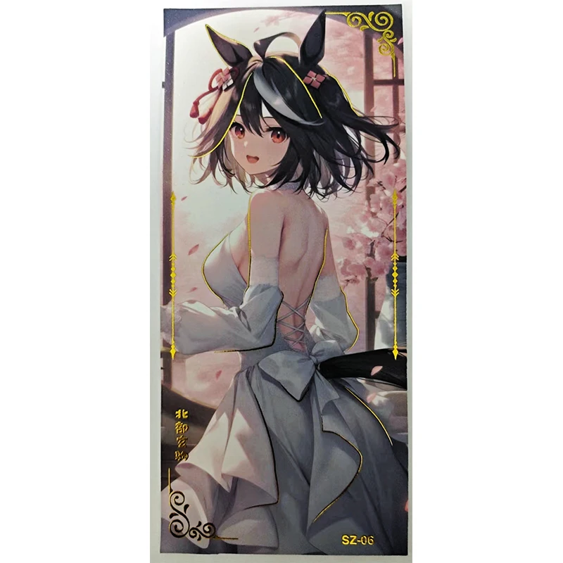 Anime Goddess Story Yae Miko Raiden Shogun Kafka Yor Forger Tri-Fold Card Collectible Cards Christmas Birthday Gifts Game Toys