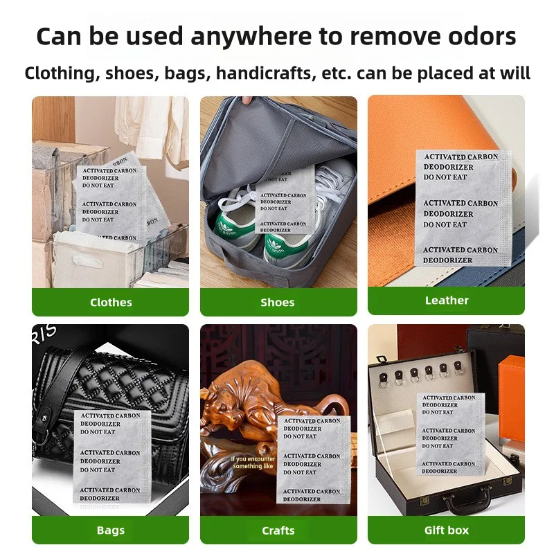 10/20g Activated Charcoal Deodorizer Air Purification Odor Removal Particles Honeycomb Activated Carbon Small Gram Package