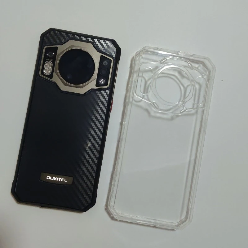 Ultra-Thin TPU Silicone Phone Case - Black Transparent Cover
