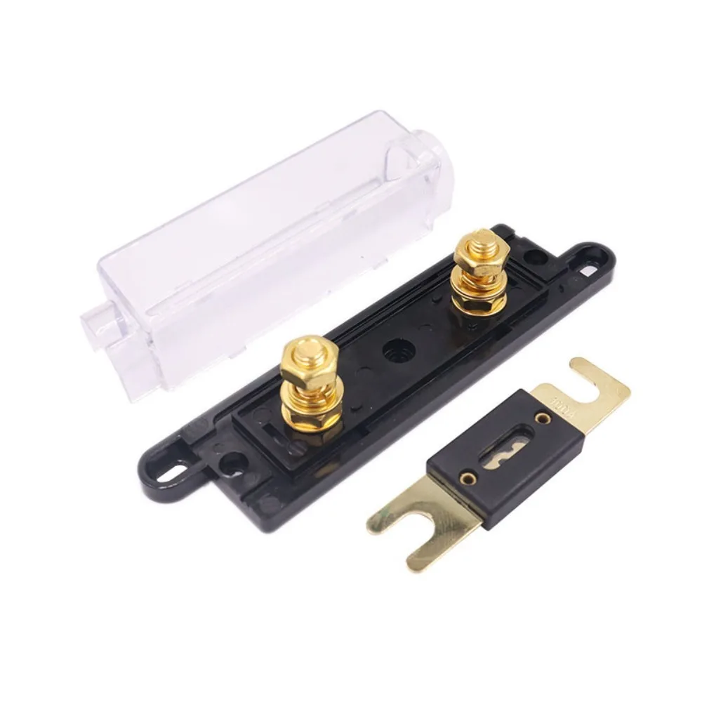 Auto Accessories Bolt-on Fuse Holder ANL 50A/80A/100A/250A/300A Car Fuse Box Transparent Holder Distribution