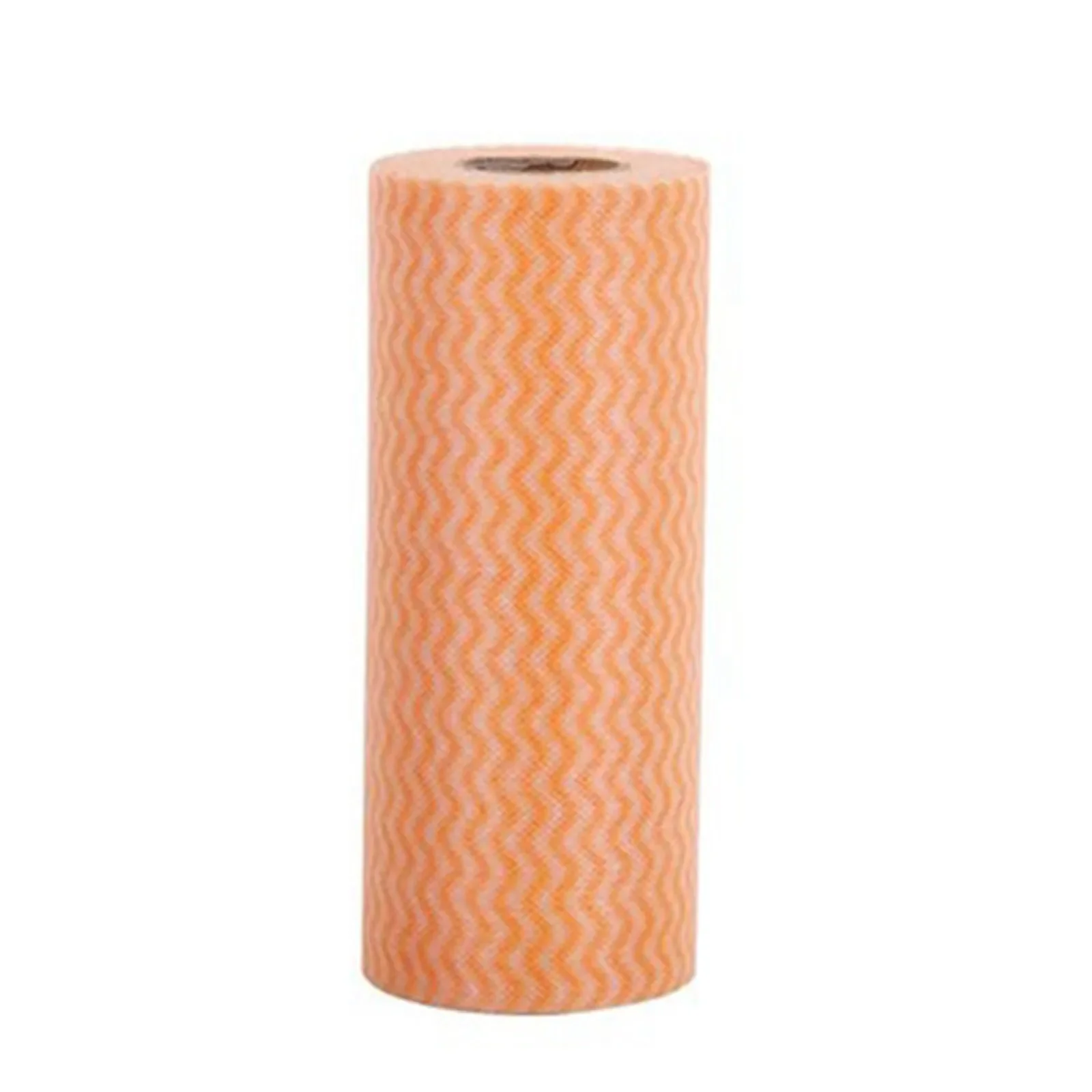 50Pcs/Roll Dishcloth Disposable Kitchen Cloth Roll Kitchen Dishcloth Cleaning Cloth Lazy Person Tear Off Non-woven Towel Rolls