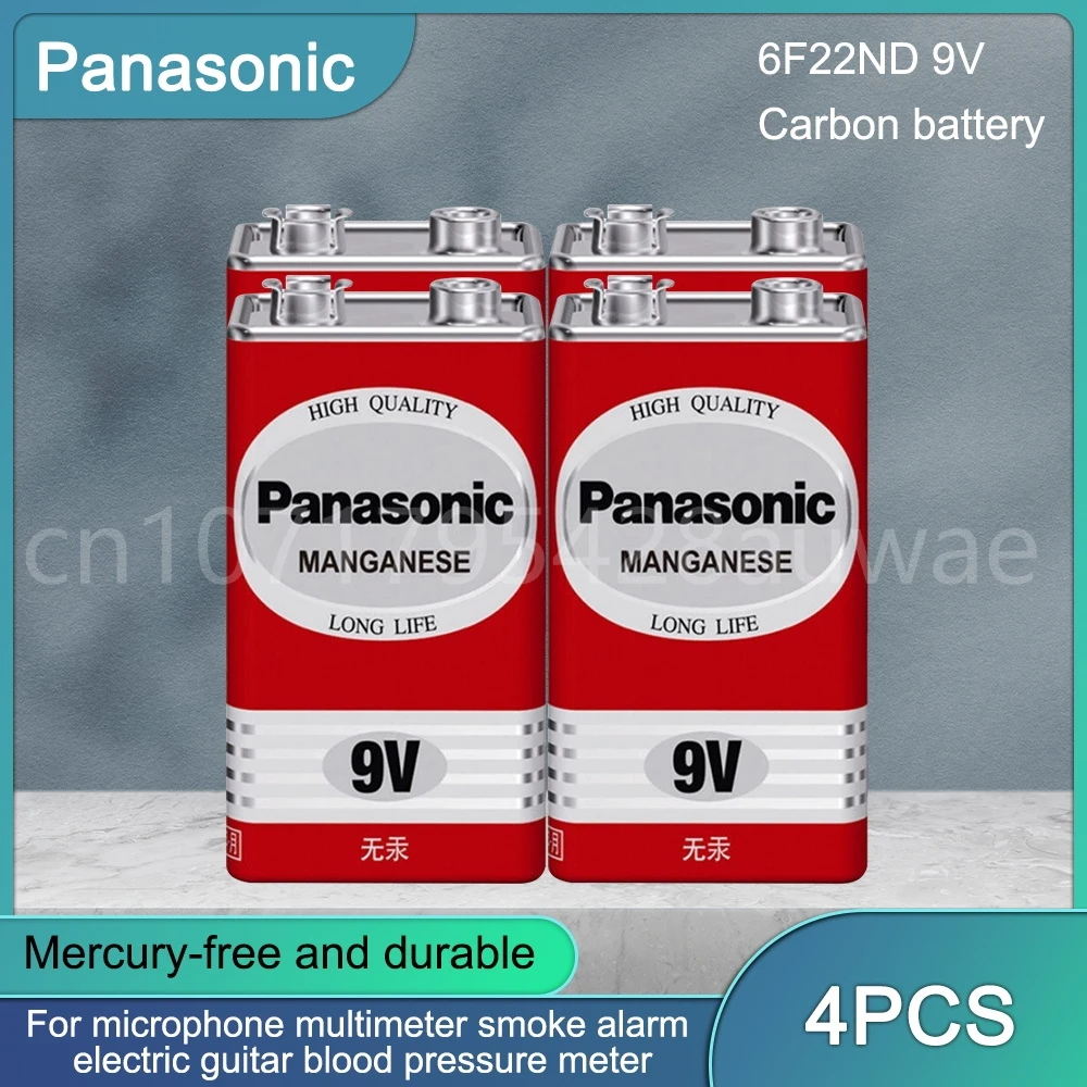 

4 шт., надежные аккумуляторы Panasonic PP3 6F22 6LR61 MN1604 9 в