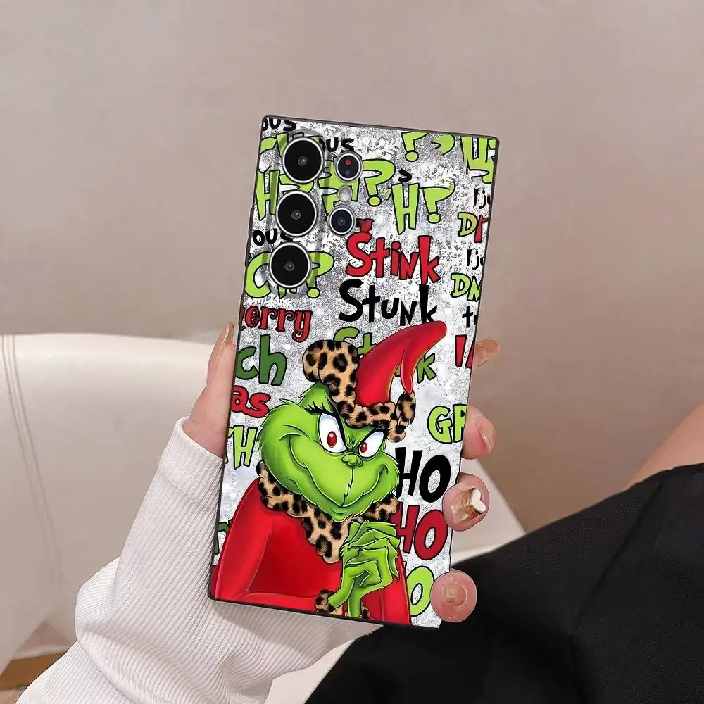 Festive Grinch-Inspired Frosted Soft Phone Case Cover