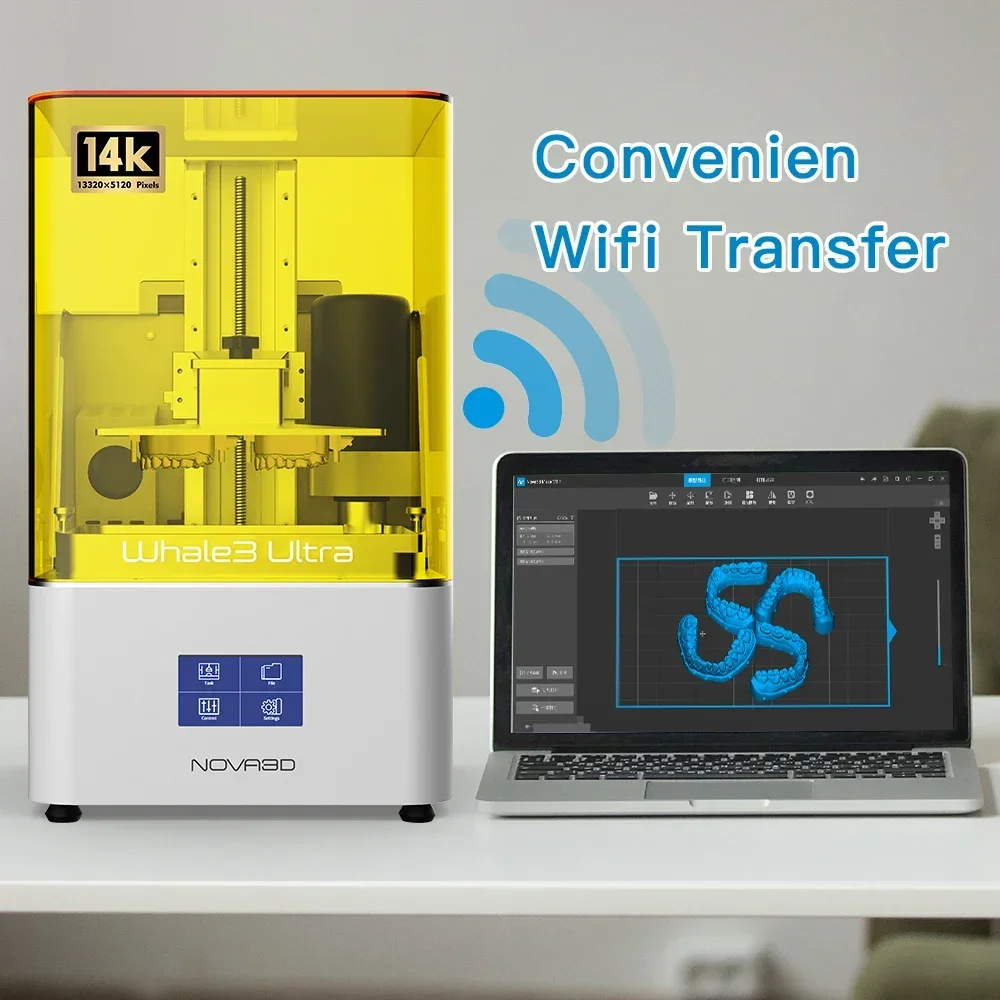 NOVA3D Whale3 Ultra 14K 10 Inch LCD UVdental Resin 3D Printer For