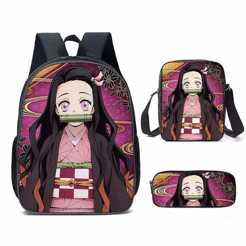 3Pcs Kamado Nezuko Demon Slayer Backpacks Set for Girls  display picture 1