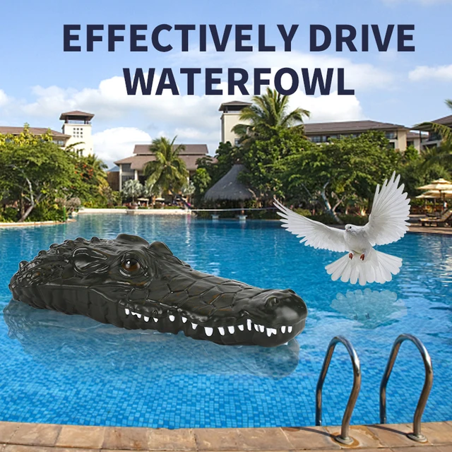 RC Boat Remote Control Toy Animal Floating Crocodile Boat Radio Controlled Speedboat Outdoor Game Children Toys for Kid Boy Gfit 2