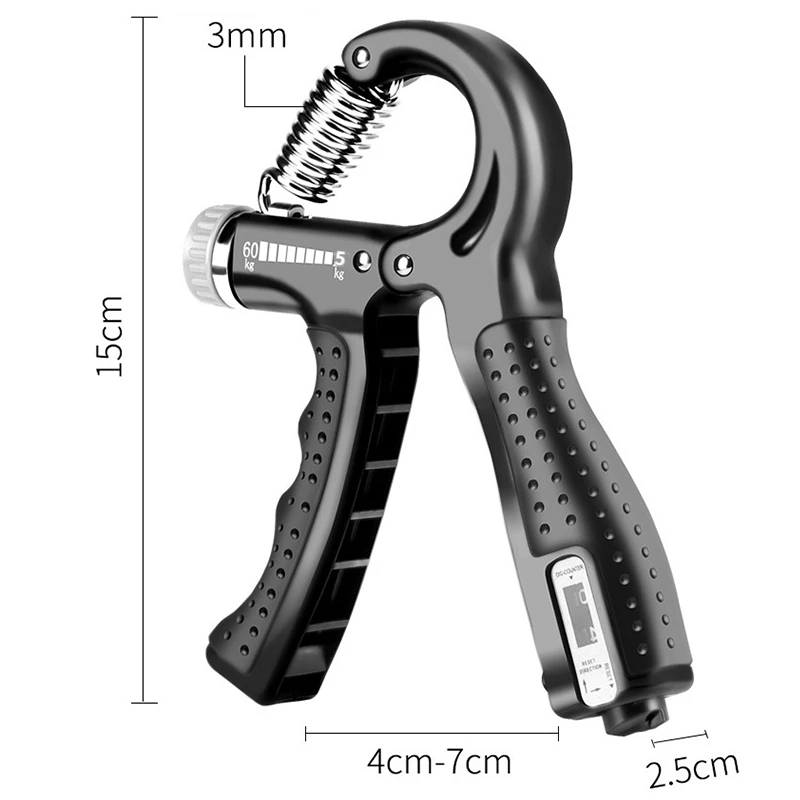 Hand Grips Strengthener Arm Finger Massager Expander Hand Exercise Gym Fitness R-Shape adjustable Training Wrist Gripper Men