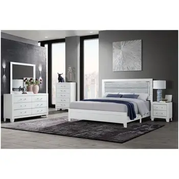White LED Bedroom Set 1
