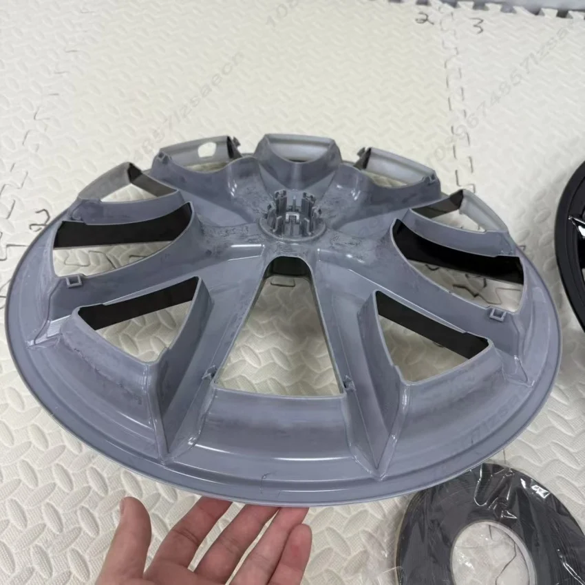 hubcap installed on car