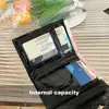 Short Women Wallet Faux Leather Smooth Surface Multi Card Slots Holder Coin Purse Bag Portable Stone Texture Mini Wallet PU 4