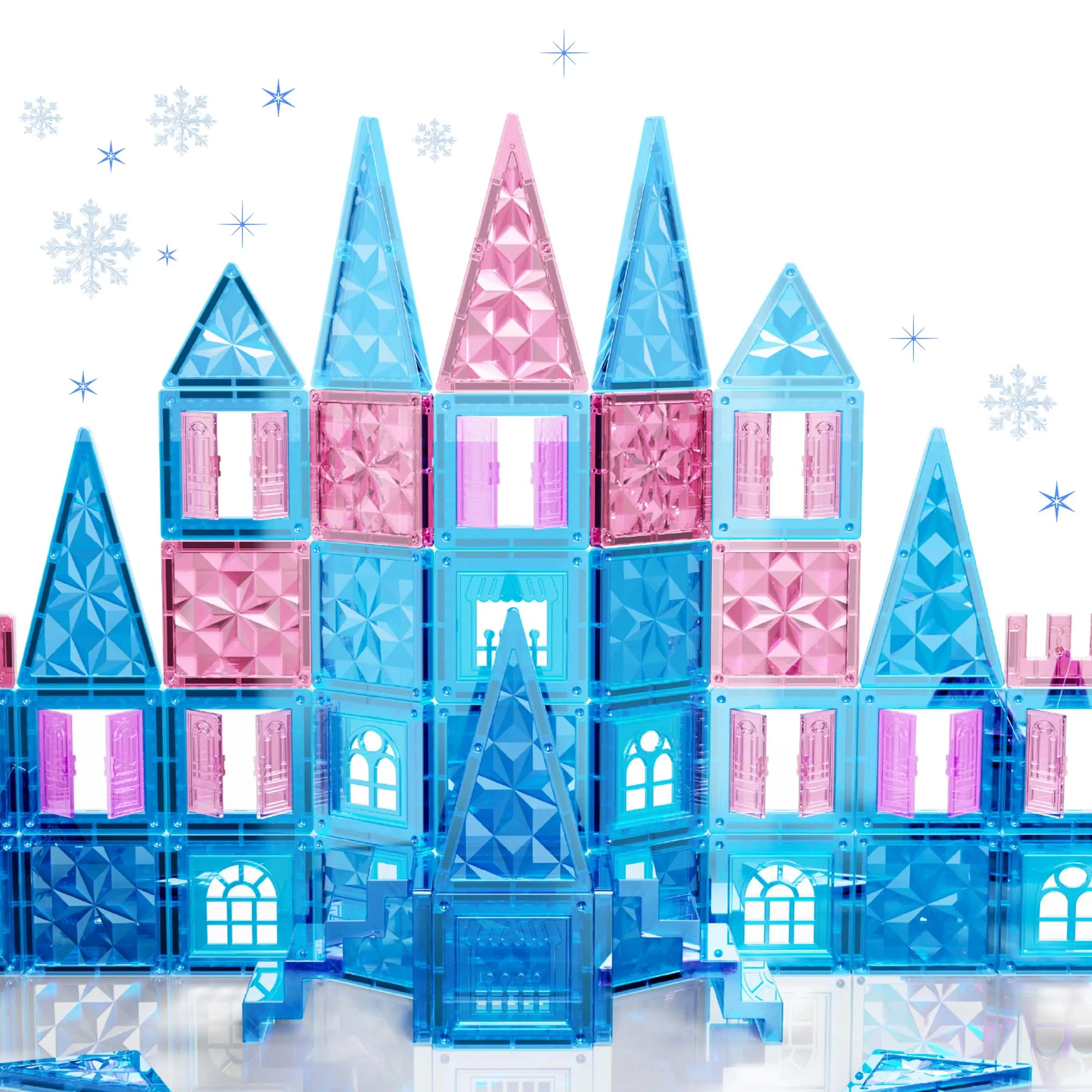 Ice and snow world magnetic film, creative structure cognitive toy, suitable for birthday gifts for boys and girls over 3 years