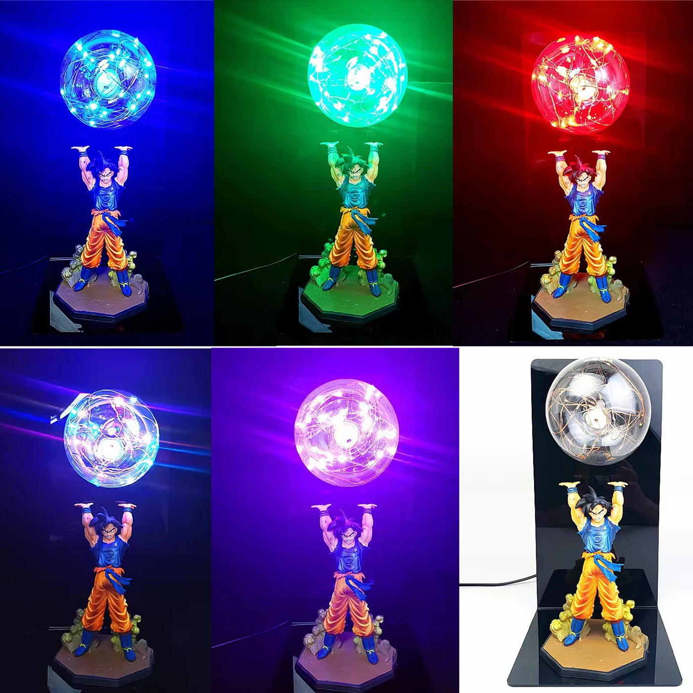 Dragon Ball Son Goku Lâmpada LED Super Saiyan Ultra Instinto Goku Luta  Anime 3D Night Light Manga Lampara Presente Lampara Colorido - AliExpress