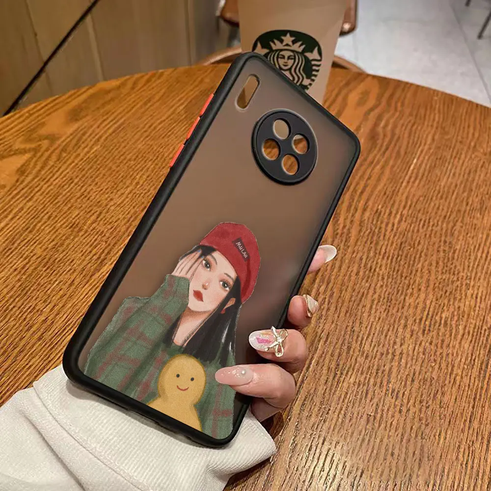thumbnail image 1 of Funda mate para Huawei Y6P P50 P40 P30 P20 MATE 40 30 20 PRO PLUS Y7P Y8P Y9 Funda Shell d-princesa Disney maquillaje de Navidad, 1 of 5