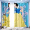 Curtain Princess Cartoon 3D Print Bedroom Living Room Window Blackout Partition Style Home Decoration 4