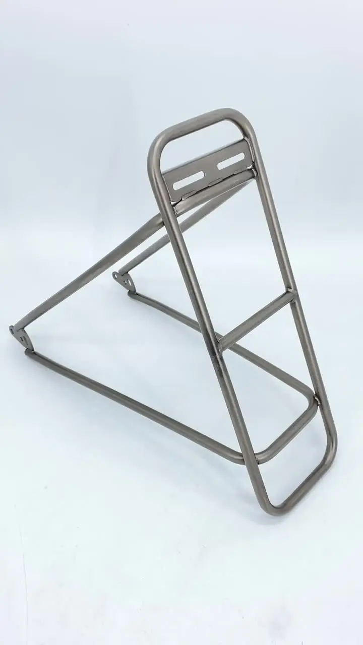 自転車用ステンレス製リアカーゴラック、折りたたみ式バイク