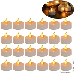 Heart Shaped LED Tea Light Candles with Artificial Rose Petals - Romantic Night Decorations for Weddings and Anniversaries (24/48 Pack) (24PCS candle)