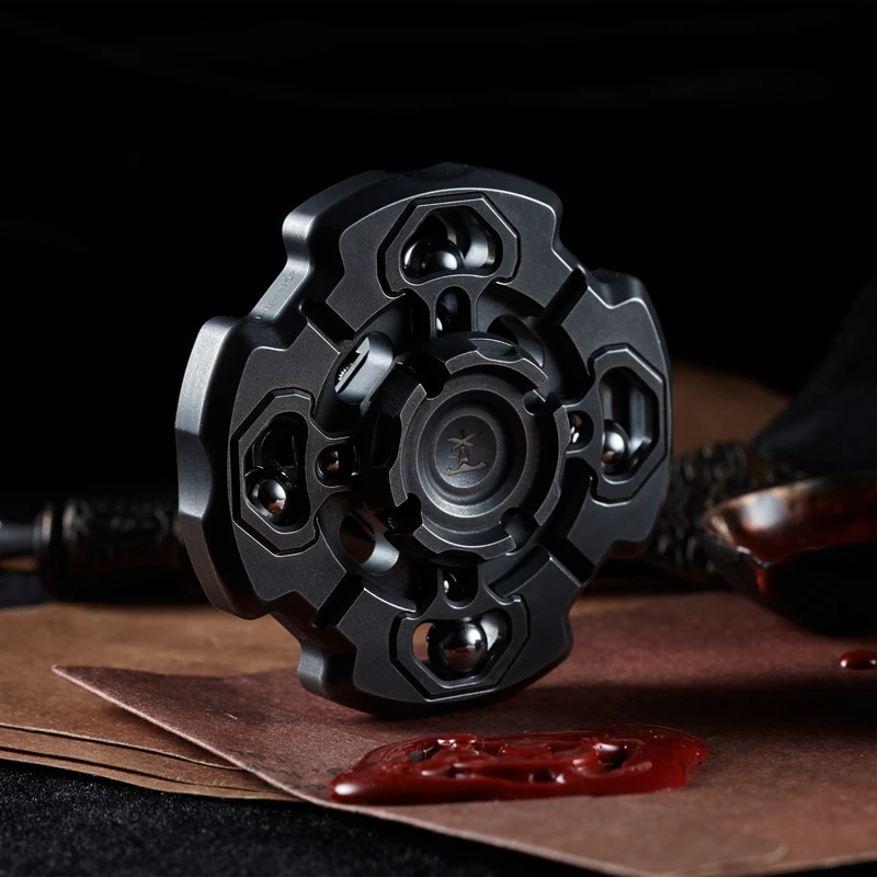 

T-MAX Redemption Fingertip Spinner Limited Edition Metal Finger Decompression Toy Black Technology Trend Play