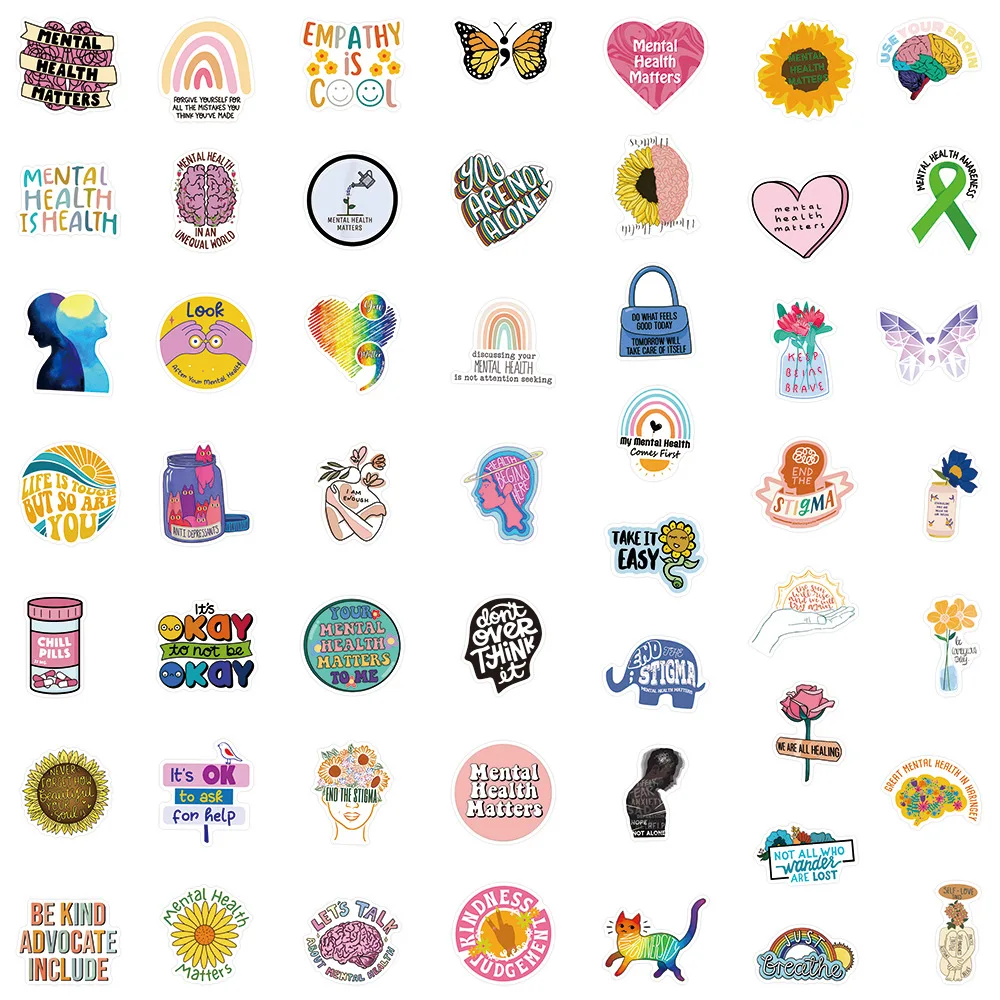 10/50Pcs Self Love Stickers for Notebook Laptop Scrapbooking Material Love  Yourself Stickers Valentine's Day Craft