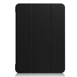 Elegant Leather Folio with Sleep/Wake Functionality for Air 2nd 1st (Black)