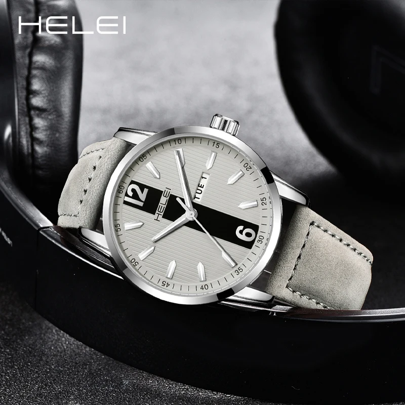 HELEI Hot Model 2024 Fashion Popular KHAKI FIELD Wild Series Multifunction Quartz Movement Men's Quartz Watch Men's Watches