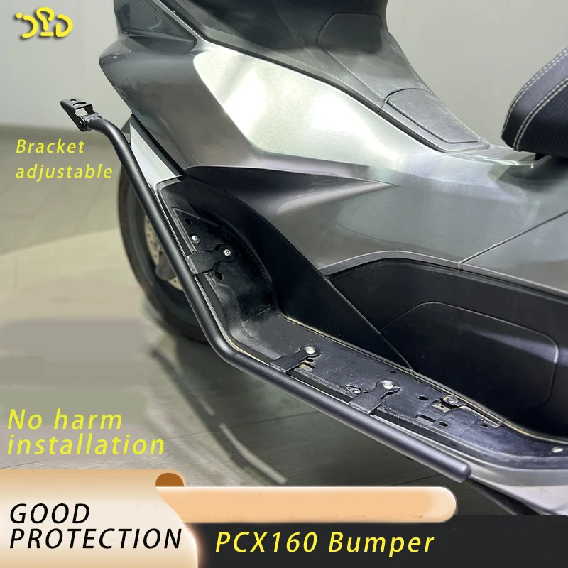 Modified motorcycle accessories PCX160 bumper with bracket Crash bumper bar Protection frame for PCX160