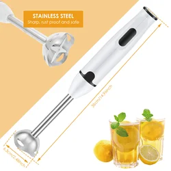 Compact Handheld Multifunctional Electric Immersion Blender (White 1pc)